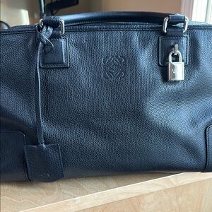 Loewe Black Leather Handbag